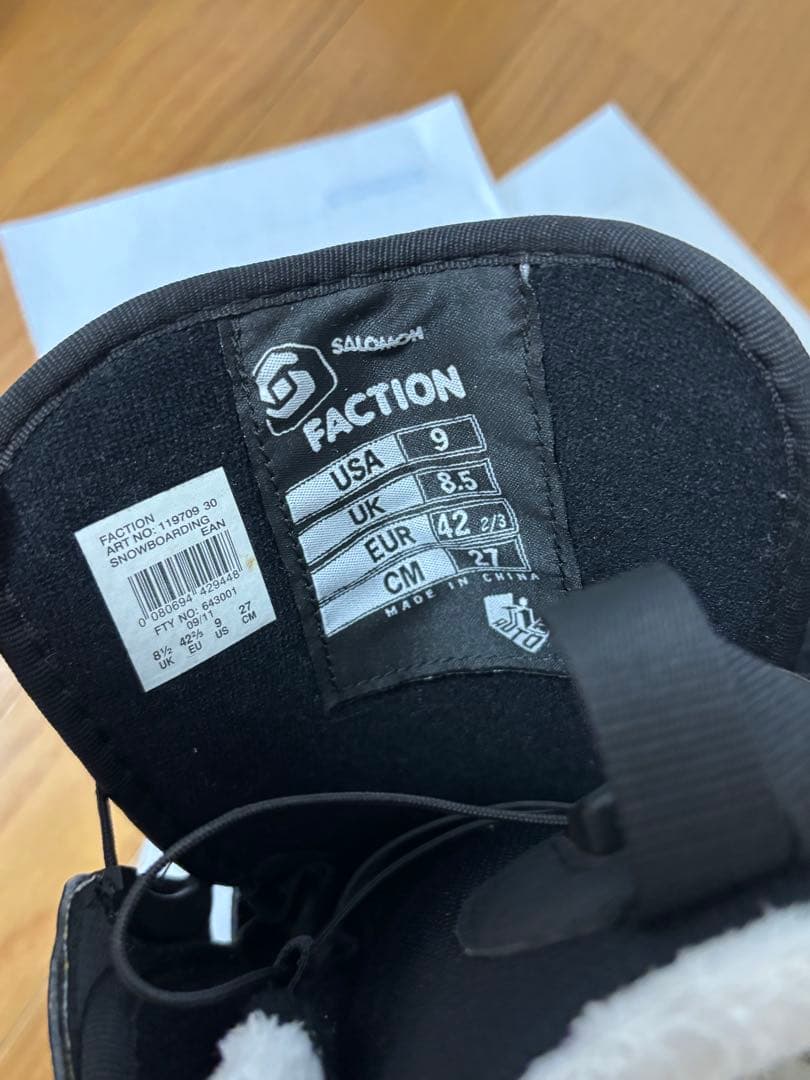 SALOMON スノーボードブーツ ブラック 27cm BOAシステム