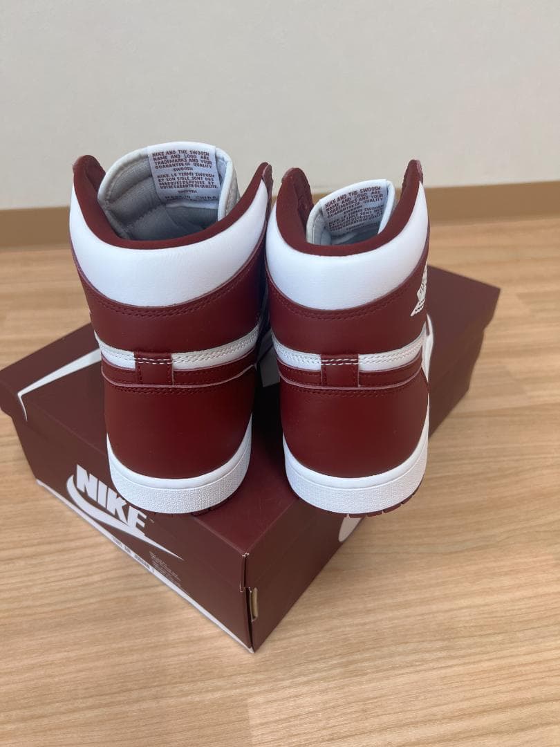 NIKE Air Jordan 1 バーガンディ/ホワイト