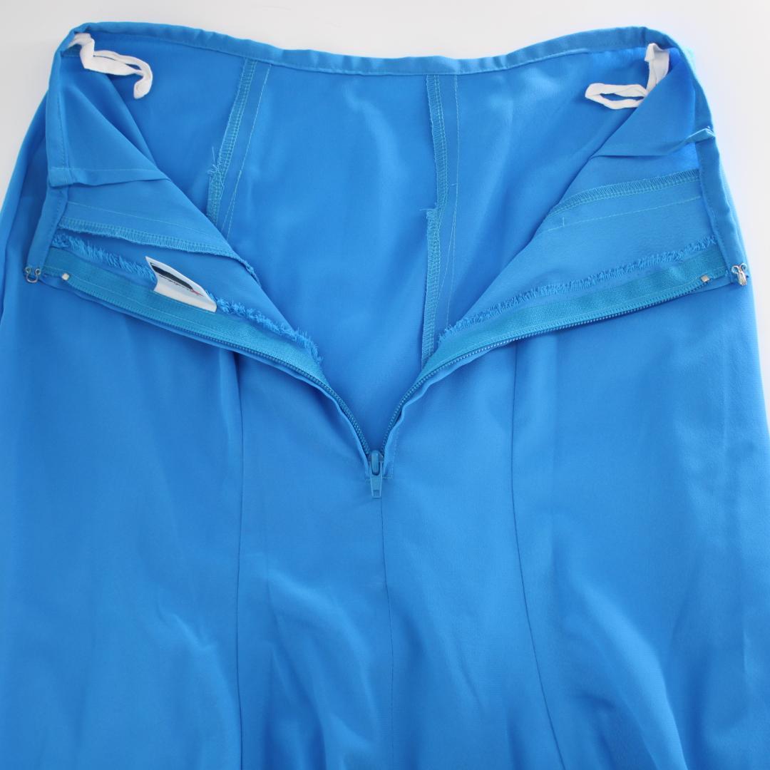 【美品 フラメンコ衣装】ブルー MAKIS COSTUMES ファルダ スカート
