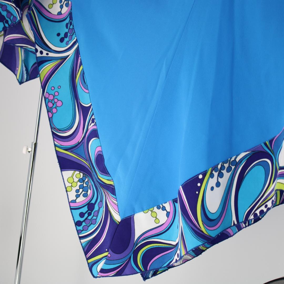 【美品 フラメンコ衣装】ブルー MAKIS COSTUMES ファルダ スカート