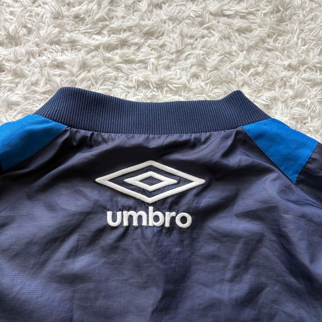 美品　umbro 中綿　ウォーマー 上下セット ネイビー/ブルー　S アンブロ