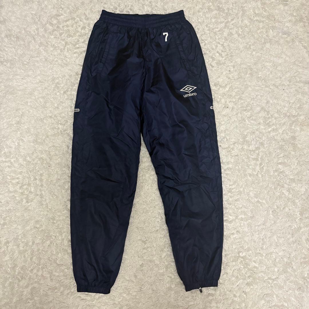 美品　umbro 中綿　ウォーマー 上下セット ネイビー/ブルー　S アンブロ