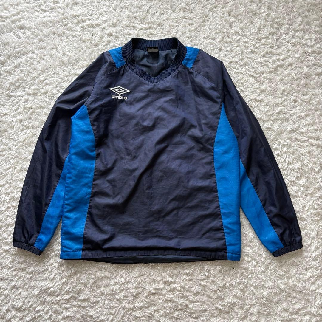 美品　umbro 中綿　ウォーマー 上下セット ネイビー/ブルー　S アンブロ