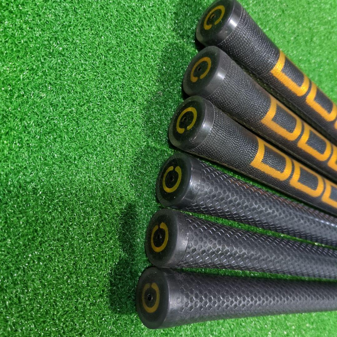 新品Docus ブラック/ゴールドグリップ 6本セット　バックラインあり