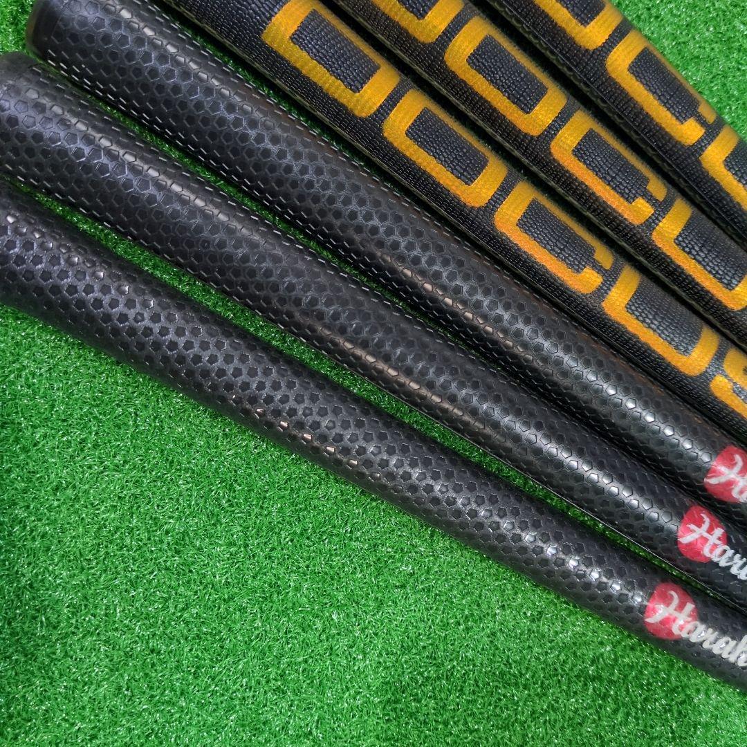 新品Docus ブラック/ゴールドグリップ 6本セット　バックラインあり