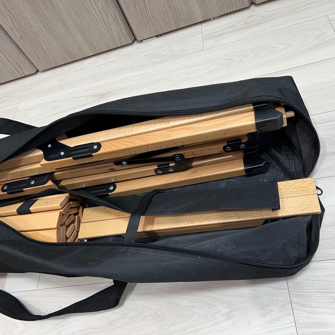 FIELDOOR ウッドロールトップ キッチンテーブル　アウトドア　折りたたみ