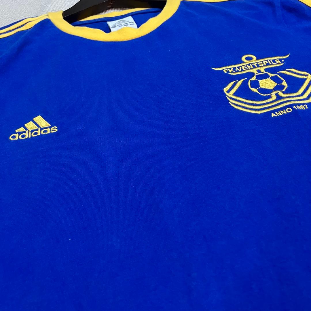 【ラトビア】FK VENTSPILS ロンT Lサッカー　長袖　東欧adidas