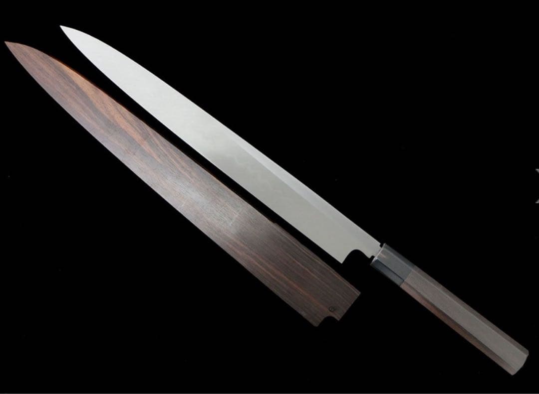 【未使用】33cm 尺一 本焼 不動國行 柳刃包丁
