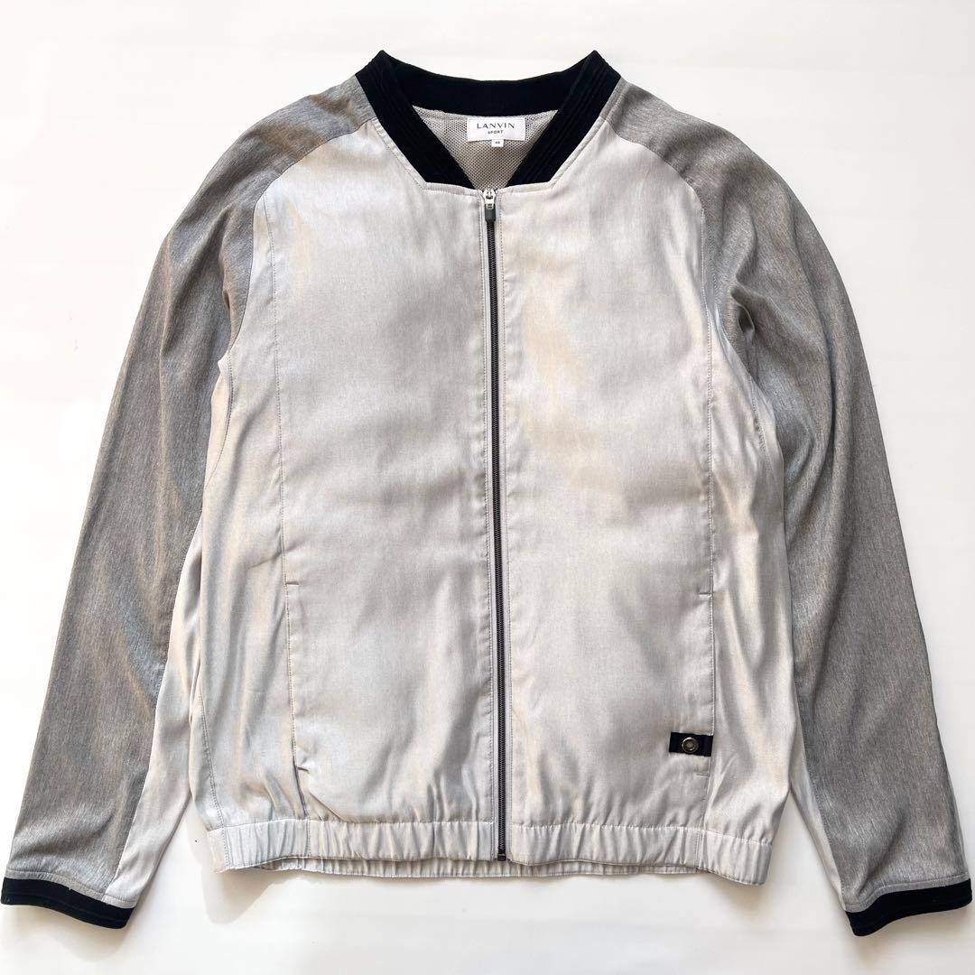 LANVIN SPORT ランバンスポール　中綿入り　ジャケット　シルバー　XL