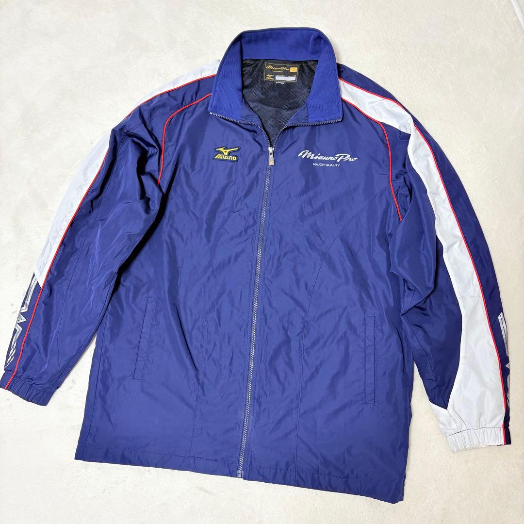 ★セットアップ★ MIZUNO PRO ウィンドブレーカー ネイビー 3XL