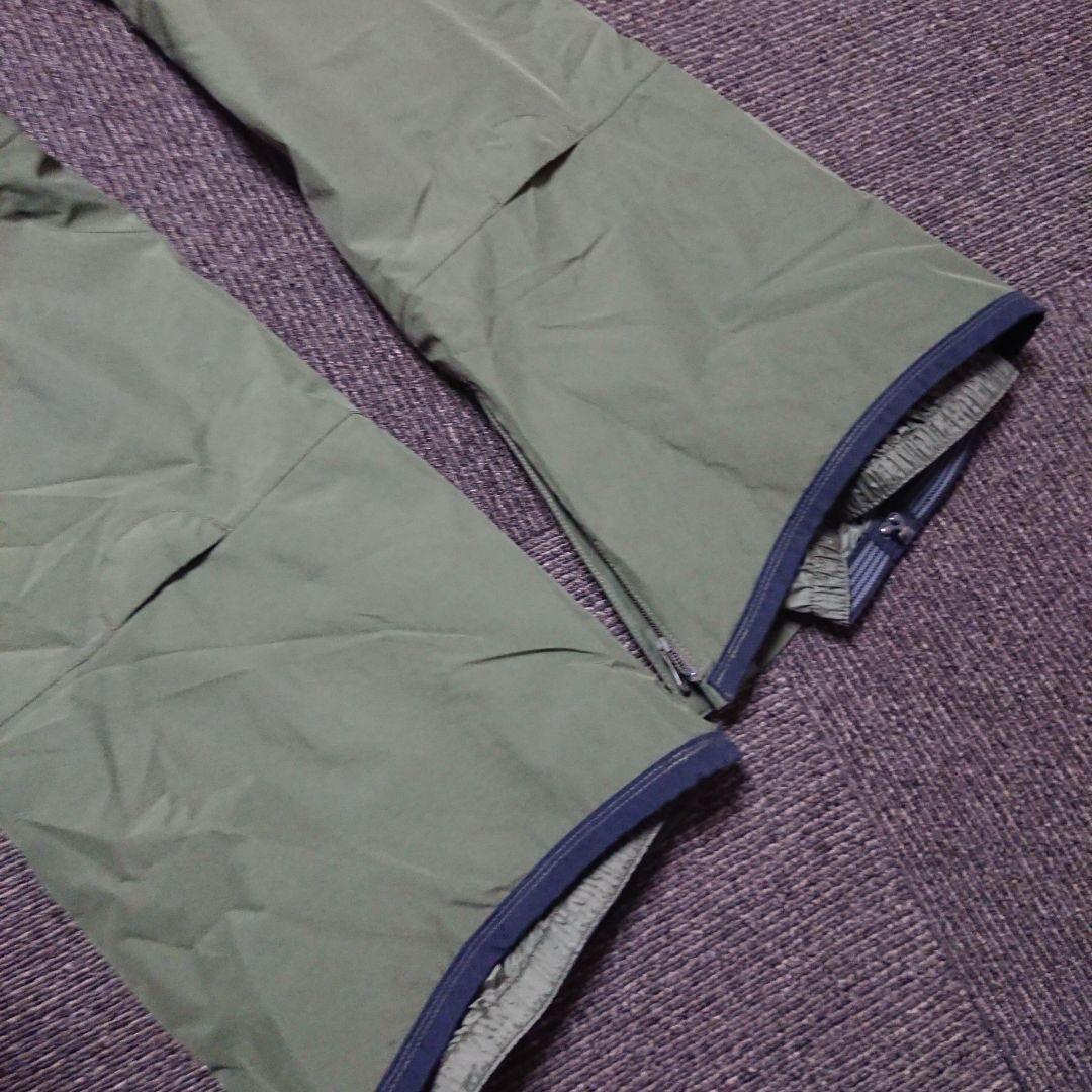 送料無料【BURTON】GORE-TEX カーキグリーンビブパンツ 日本XL