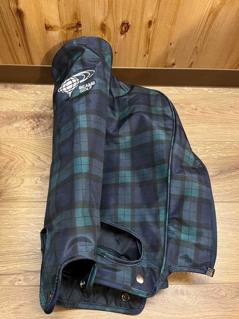 BEAMS GOLF チェック柄キャディバッグ
