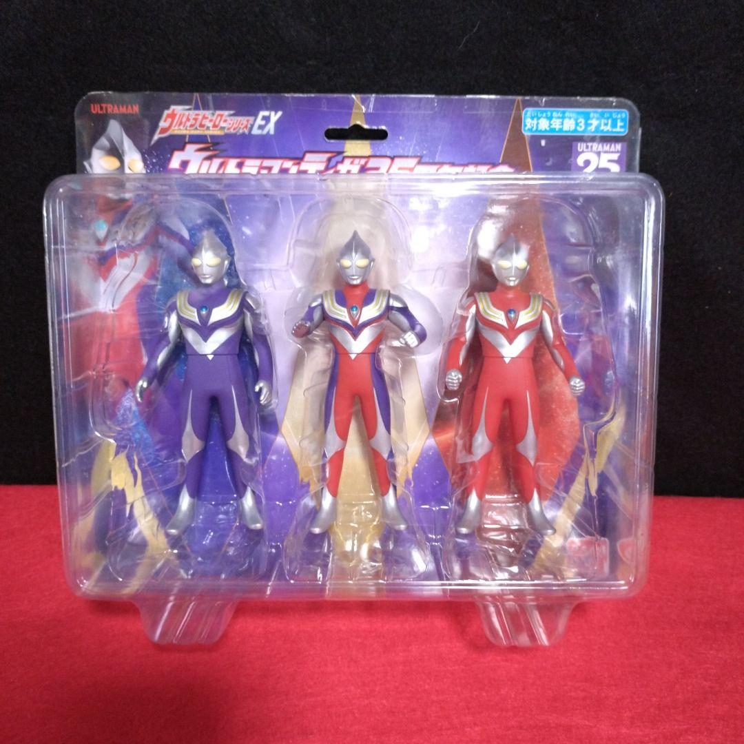 ウルトラマンティガ メタリックVer. フィギュア イベント限定ソフビ.他２体