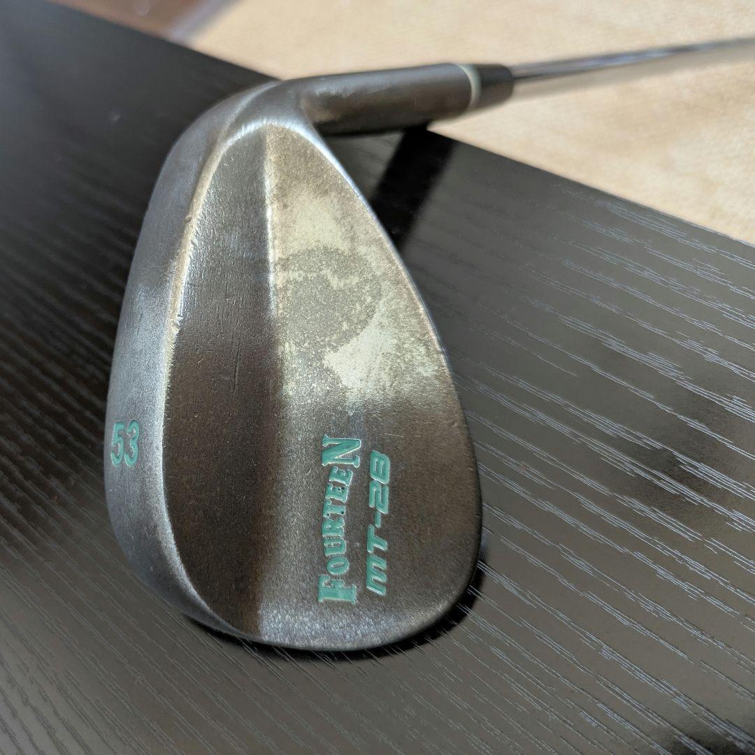 フォーティーンAWアプローチウェッジ53°ゴルフクラブ初心者グリップ新品S中古