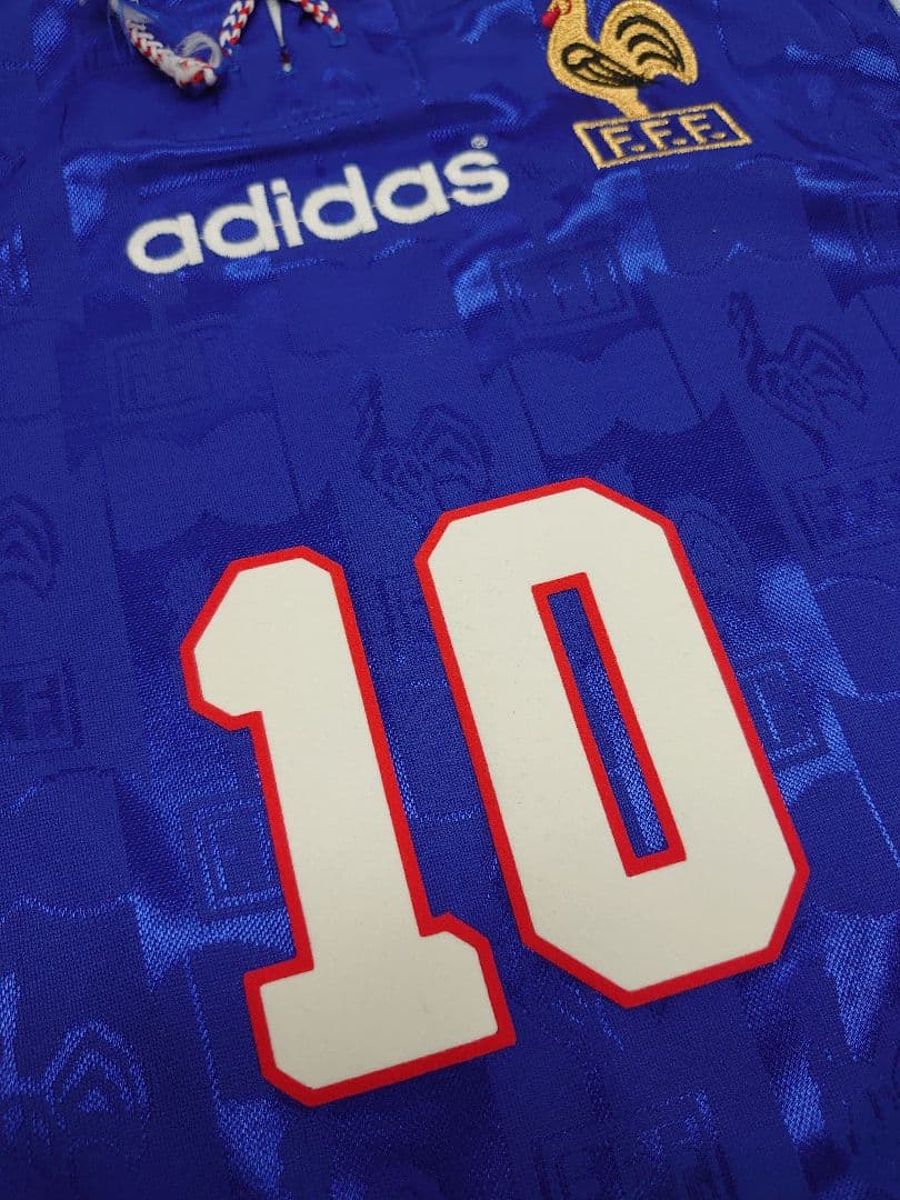 96 フランス代表 ホーム ジダン レプリカユニフォーム EURO96パッチ付