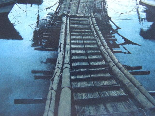 大畑稔浩、【瀬戸内海風景　川尻港】、希少な画集画、新品高級額・額装付