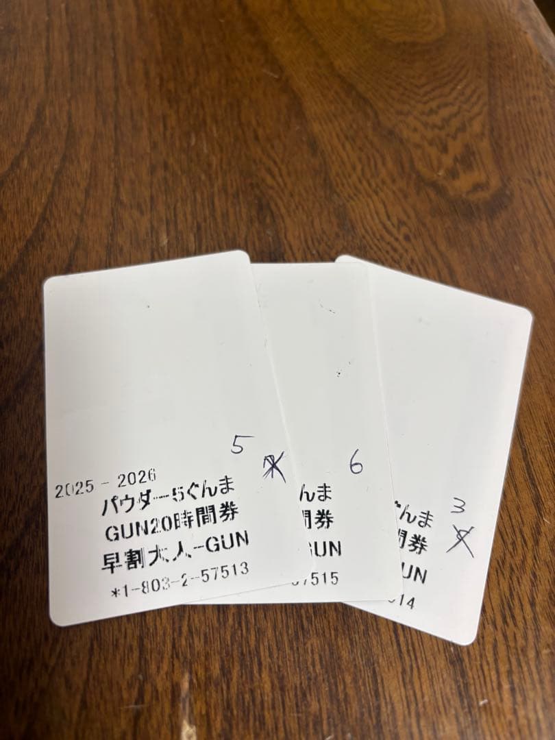 群馬パウダー5 残14時間