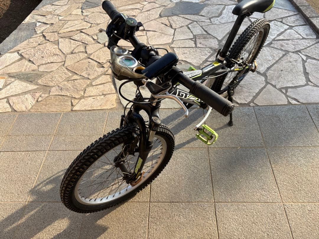 GTキッズ用自転車 AGGRESSOR20 ブラック/グリーン 引取り限定