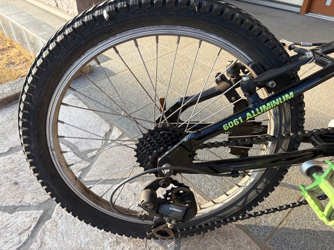 GTキッズ用自転車 AGGRESSOR20 ブラック/グリーン 引取り限定