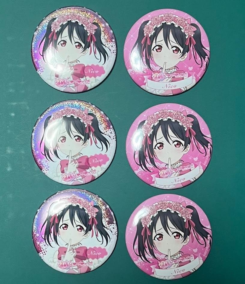 ラブライブ！　ラブカ感謝祭　缶バッジ6点　矢澤にこ