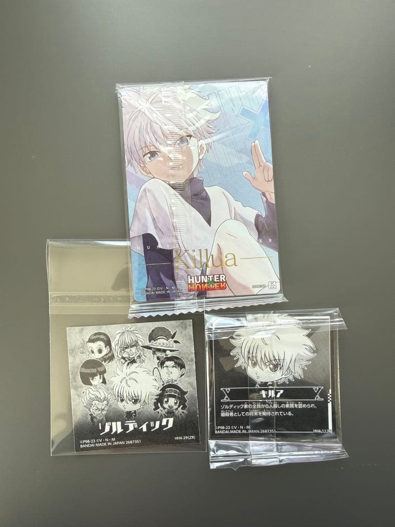 ハンターハンター キルア ステッカーセット イタジャガ ウエハース