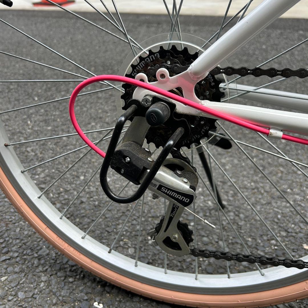 超美品 24インチ女性 神奈川県 引き取り　自転車ホワイト/ピンク