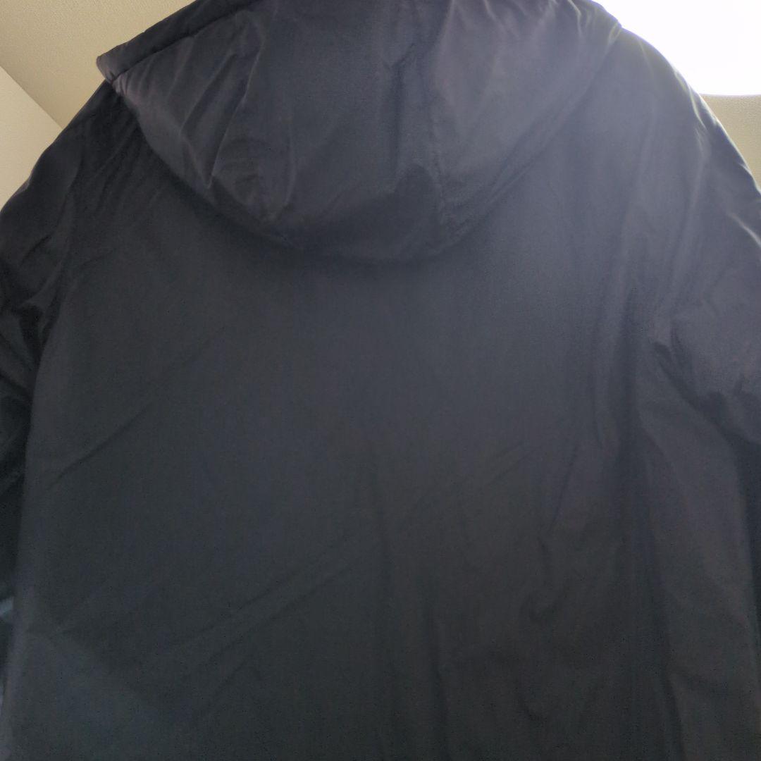 adidas ネイビー ロングベンチコート