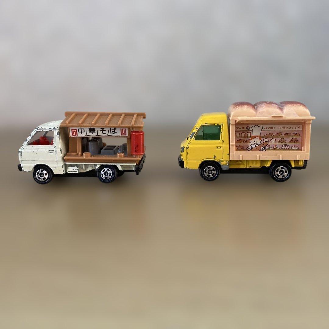 '80s〜'90s トミカ 働く車12台＆ダイカ　バス4台 日本製