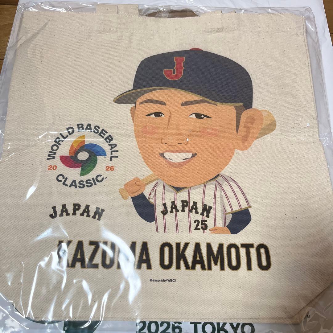 WBC岡本和真 トートバッグ＆缶バッジセット