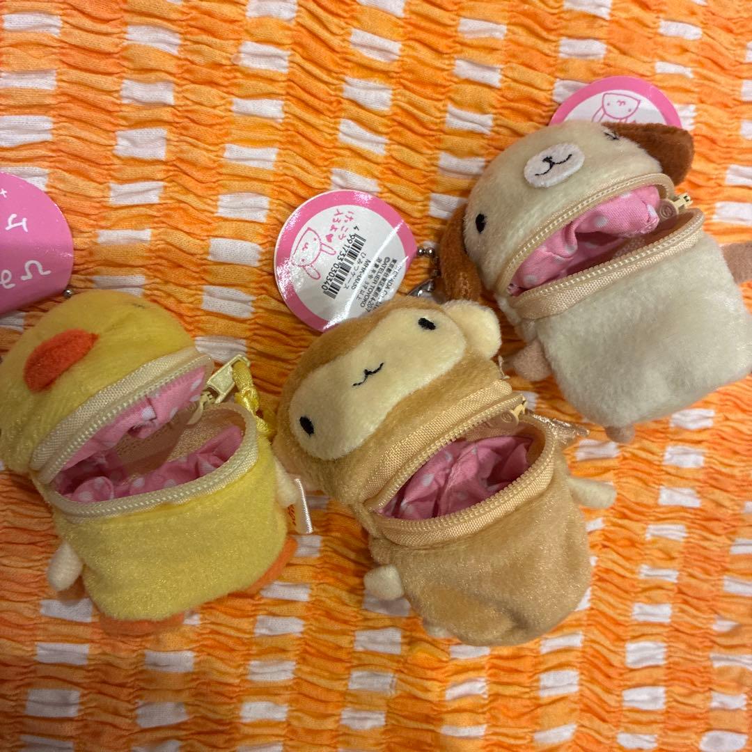 シナダ　平成レトロ　アニマルぬいぐるみケース　6つ　キーチェーン
