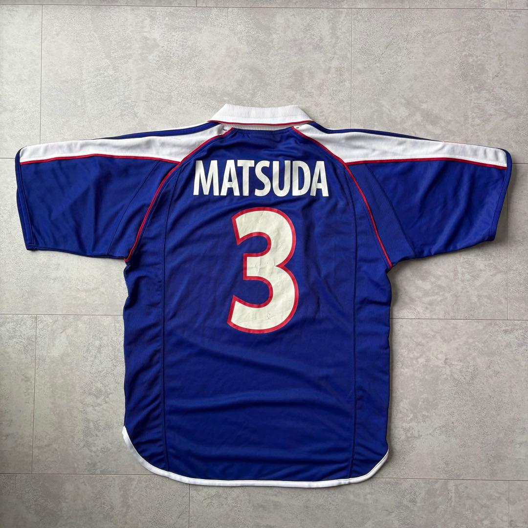 激レア 松田直樹 コンフェデ杯 2001年 サッカー日本代表 ユニフォーム 3番
