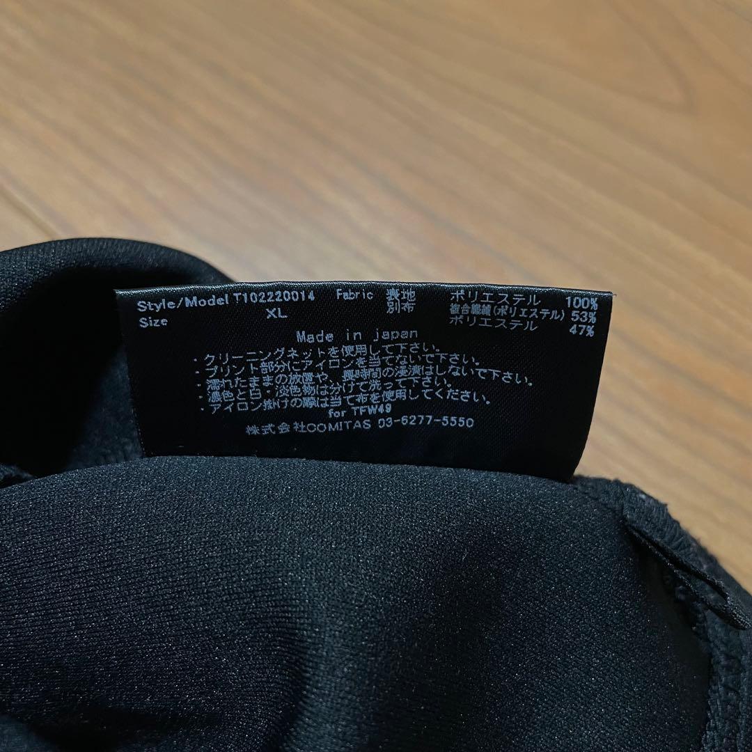 TFW49 モックネック　ロングTシャツ ブラック　XL ゴルフ