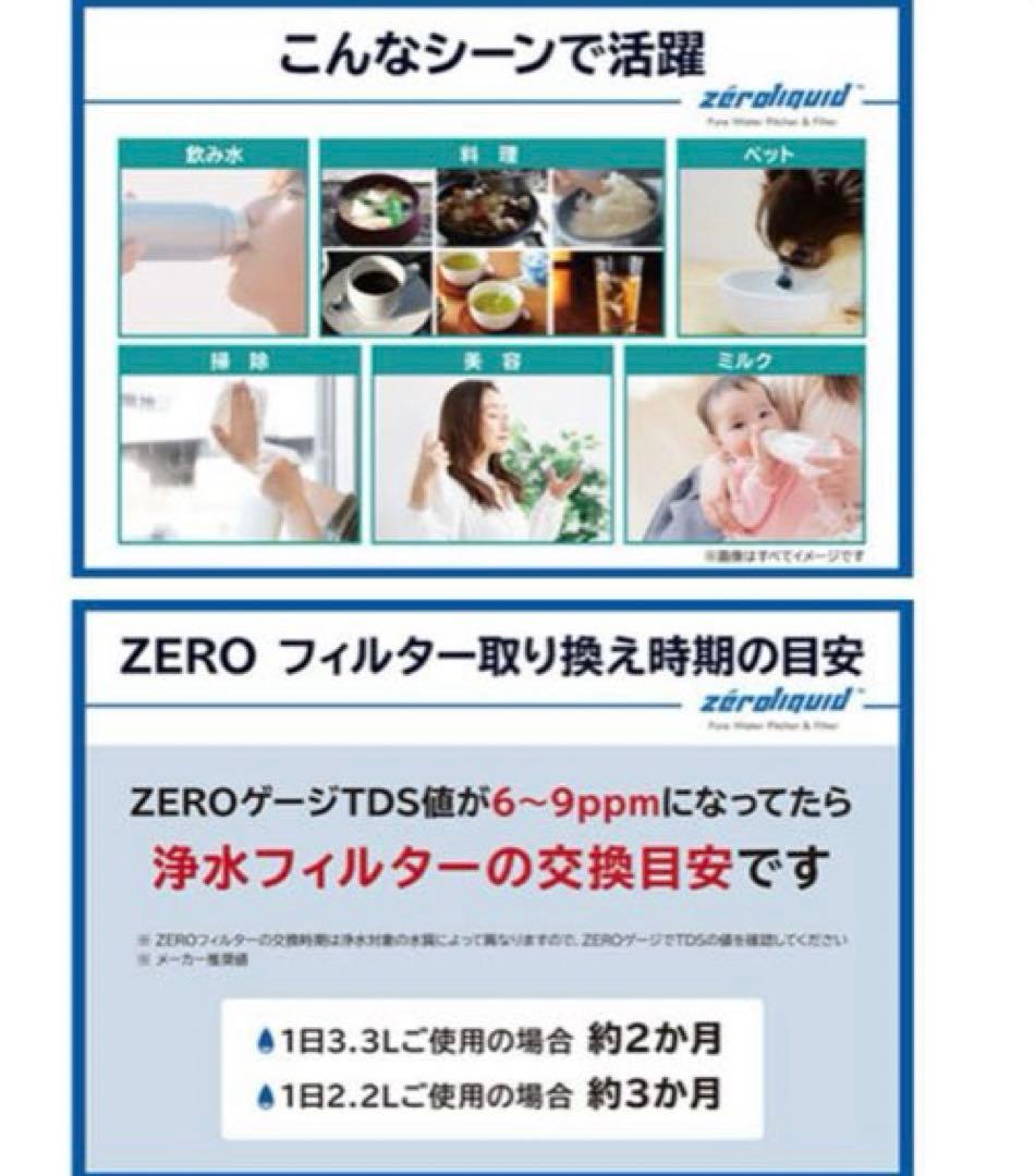 未使用　6層浄水フィルター搭載 ZEROピッチャー 16280円相当　訳あり