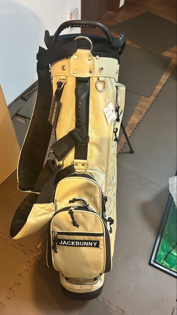 新品　未使用　JACK BUNNY スタンドキャディバッグ ベージュ タグ付き