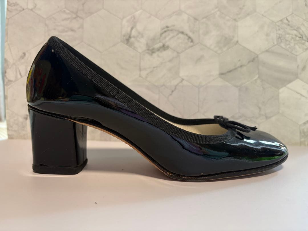 【美品】レペット　エナメルバレエシューズ　ブラック　サイズ36 5cm