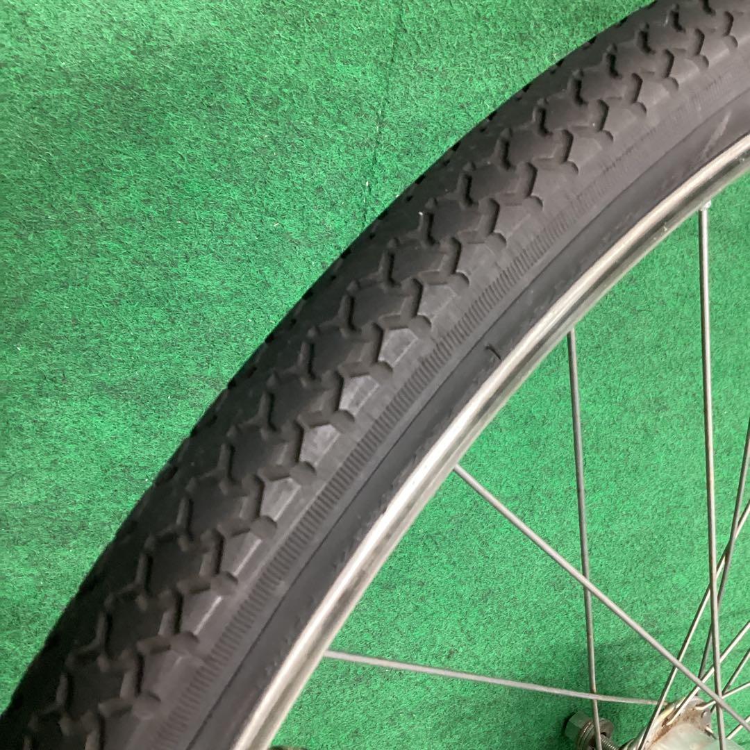 前輪 ステンレス リム 26×1-3/8 タイヤ付 J2 フロント ハブダイナモ