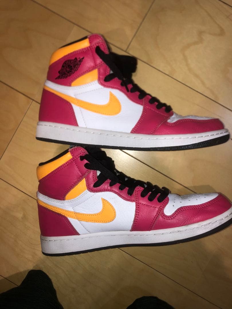 Nike Air Jordan 1 ピンク/オレンジ ハイカットシューズ