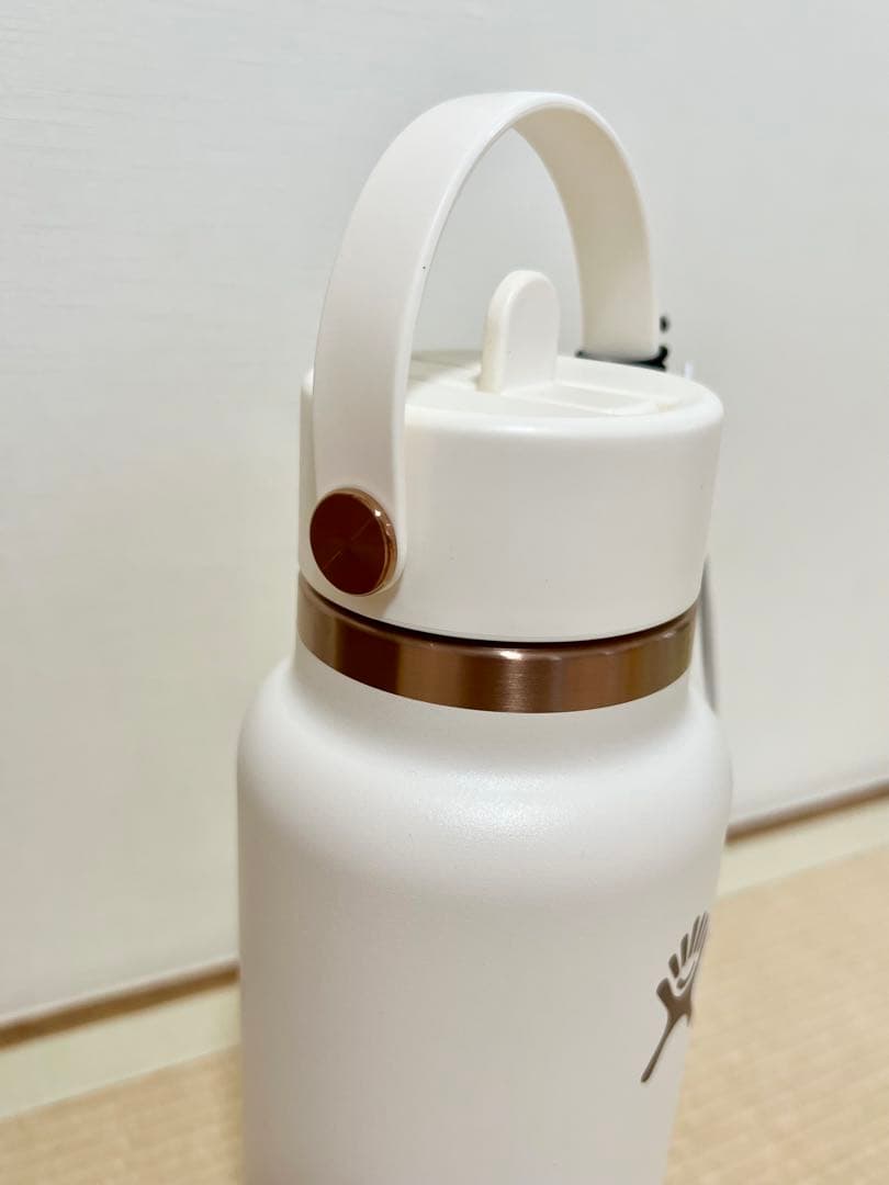 限定 ハイドロフラスク 32oz ストロー水筒 アイボリーローズゴールド