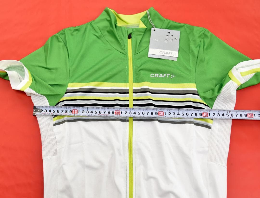 Craft performance stripe ジャージ size:M 緑/白