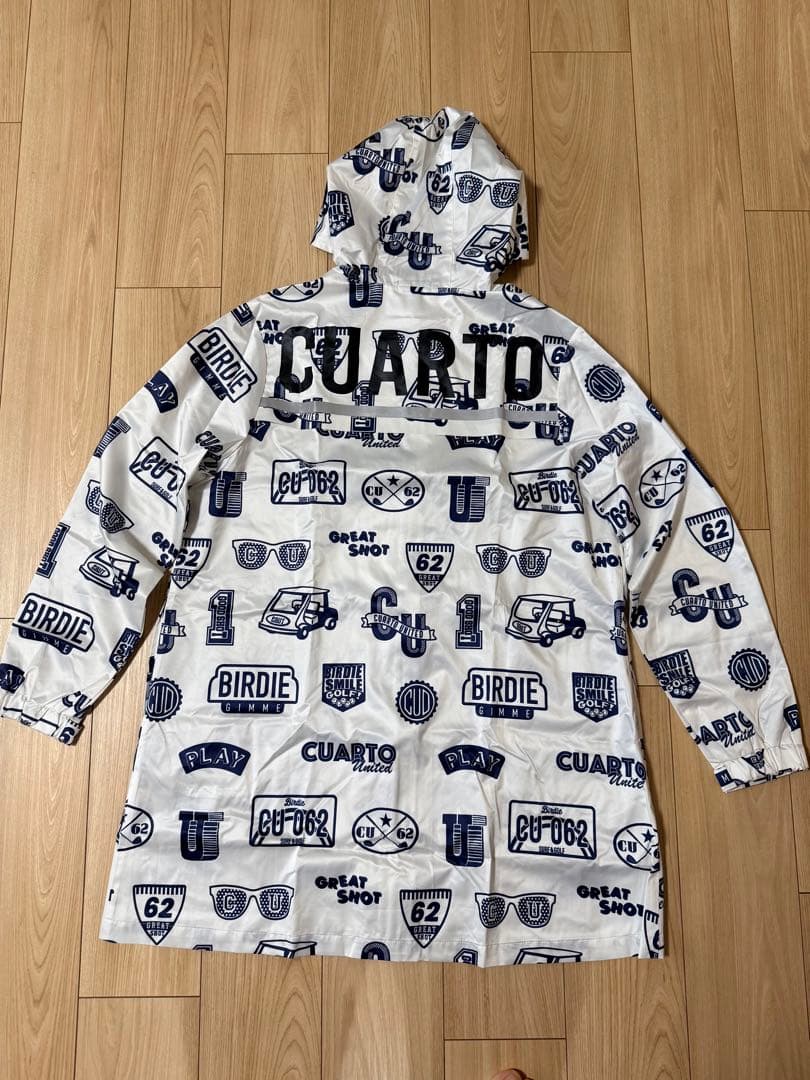 CUARTO UNITED ワッペン柄レインウエア/ワンピース　M