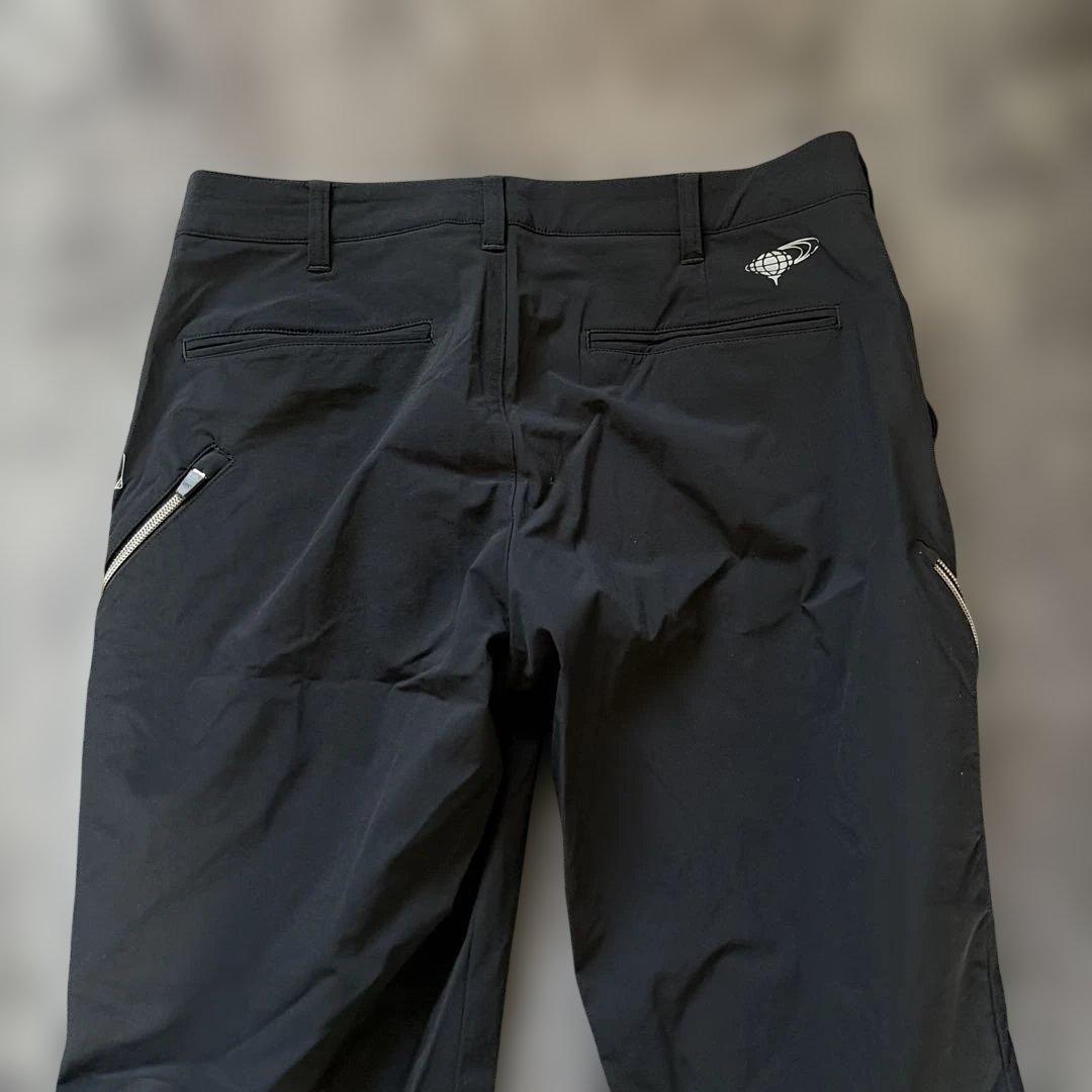 極美品！ビームスゴルフ　ストレッチナイロン ジップライン 1タックパンツ