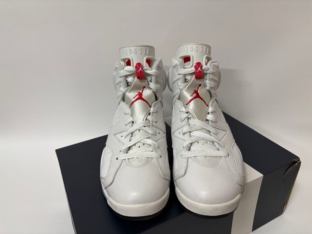 良状態Air Jordan 6 レトロ レッド オレオ ホワイト