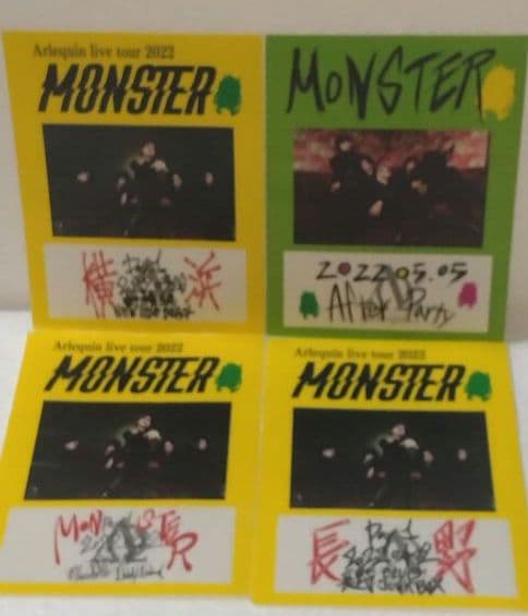 アルルカン　全国ツアー　会場限定　布風ステッカー　セットA