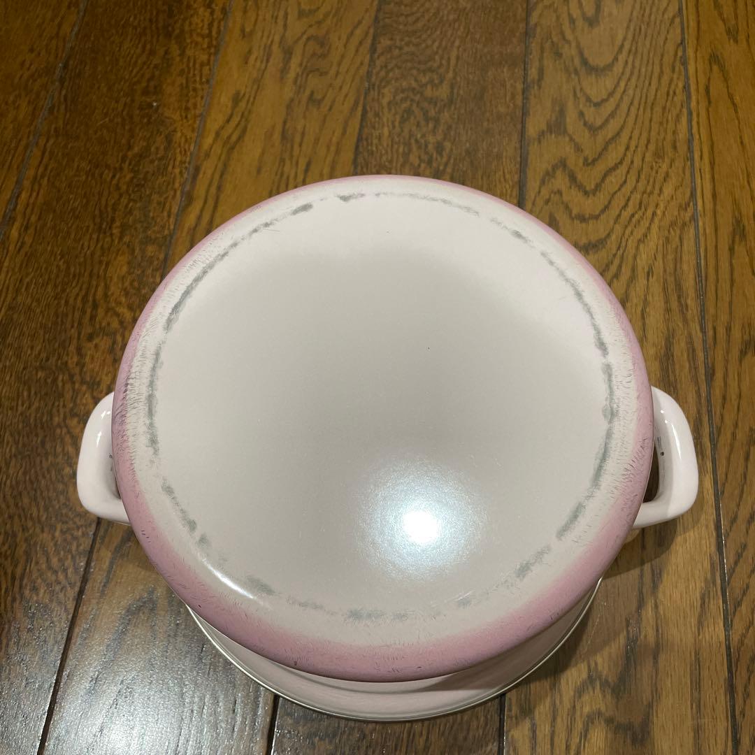 LE CREUSET ピンク 両手鍋