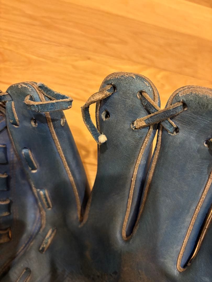 ミズノプロ　Mizuno Pro 軟式グローブ 青　オーダー　ビックM