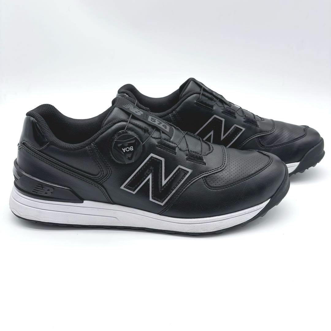 未使用級✨NEW BALANCE 574 スパイクレス　ゴルフシューズ BOA