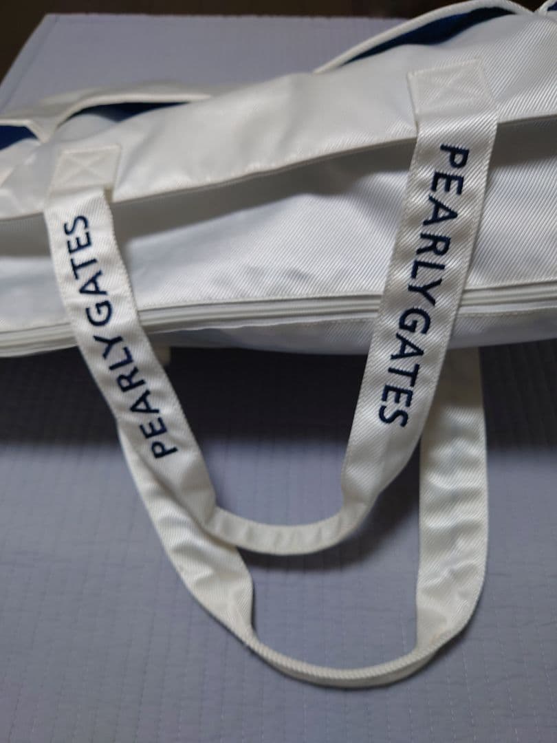 【中古品】PEARLY GATES ゴルフバッグ 大容量 ホワイト