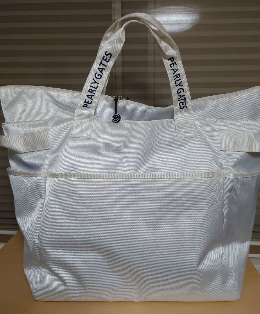 【中古品】PEARLY GATES ゴルフバッグ 大容量 ホワイト