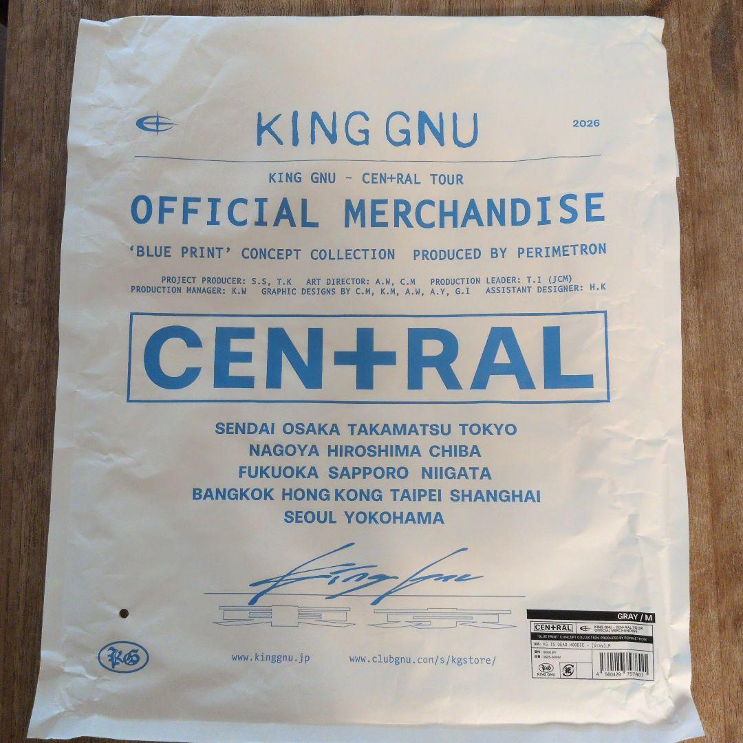 King Gnu KingGnu　CEN+RAL Tour パーカー　フーディ