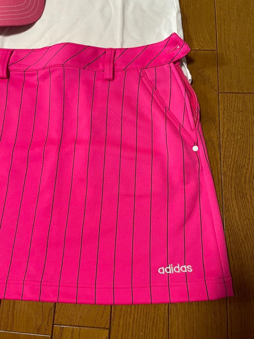 美品‼️adidas ゴルフウェアセット ポロシャツ スカート キャップセット